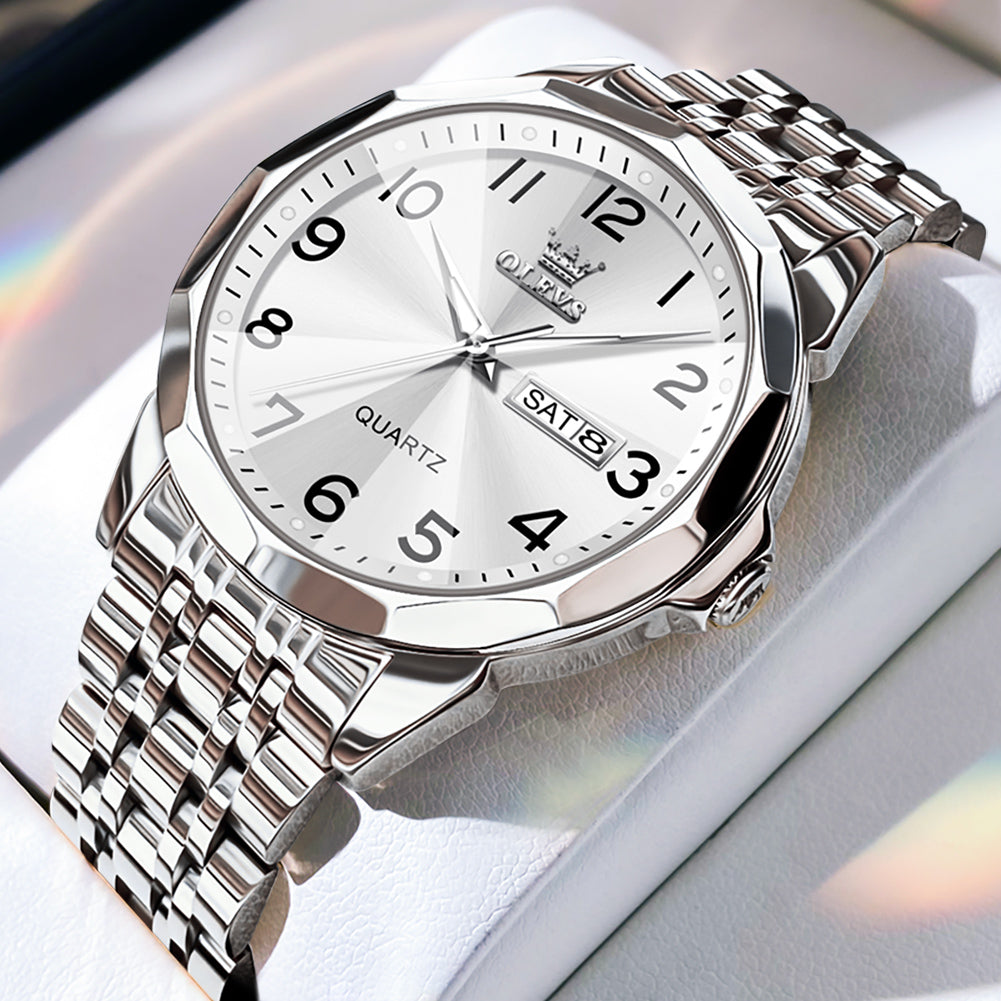 OLEVS Watches for Man 9970 White