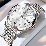 OLEVS Watches for Man 9970 White