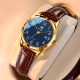 OLEVS Watches for Woman 5566 Golden Blue