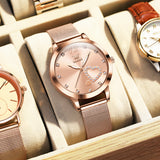 OLEVS Watches for Woman 5189 Rose Pink