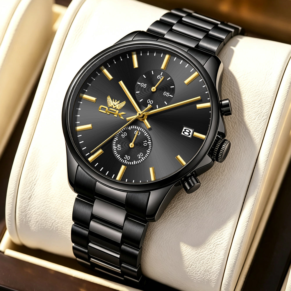 OLEVS Watches for Man 8197 GoldenBlack
