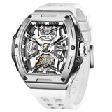 Men Automatic Sports Watch Original Skeleton Mechanical Self Winding Luxury Dress Sapphire Crystal Waterproof Wrist Watch for Men 6012