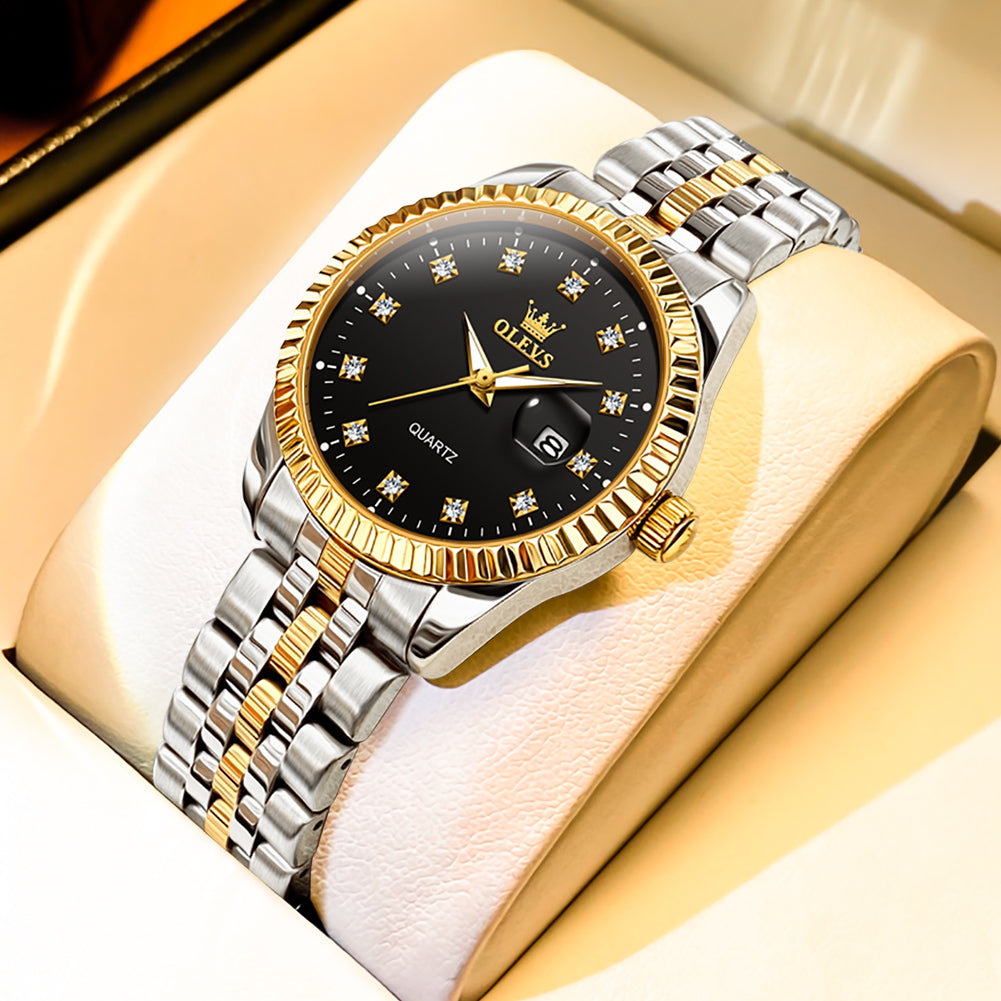 OLEVS Watches for Woman 5526 Golden Black