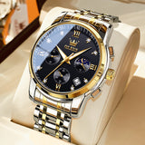 OLEVS Watches for Man 2858 Golden Black