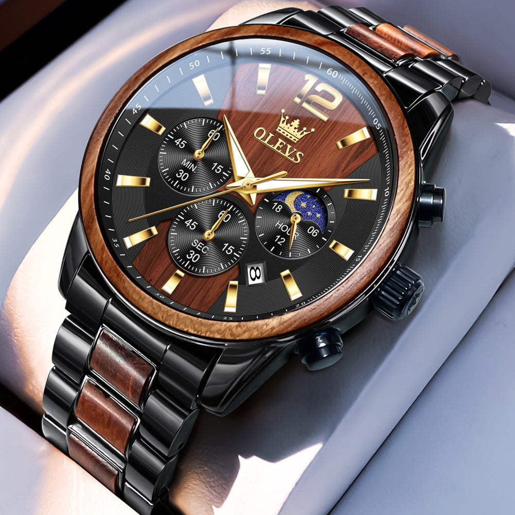OLEVS Watches for Man 3645 Brown