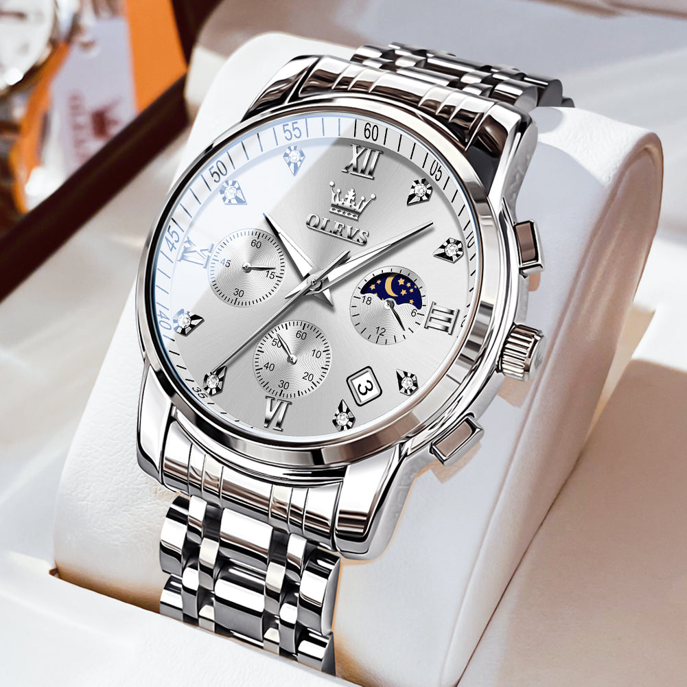 OLEVS Watches for Man 2858 White