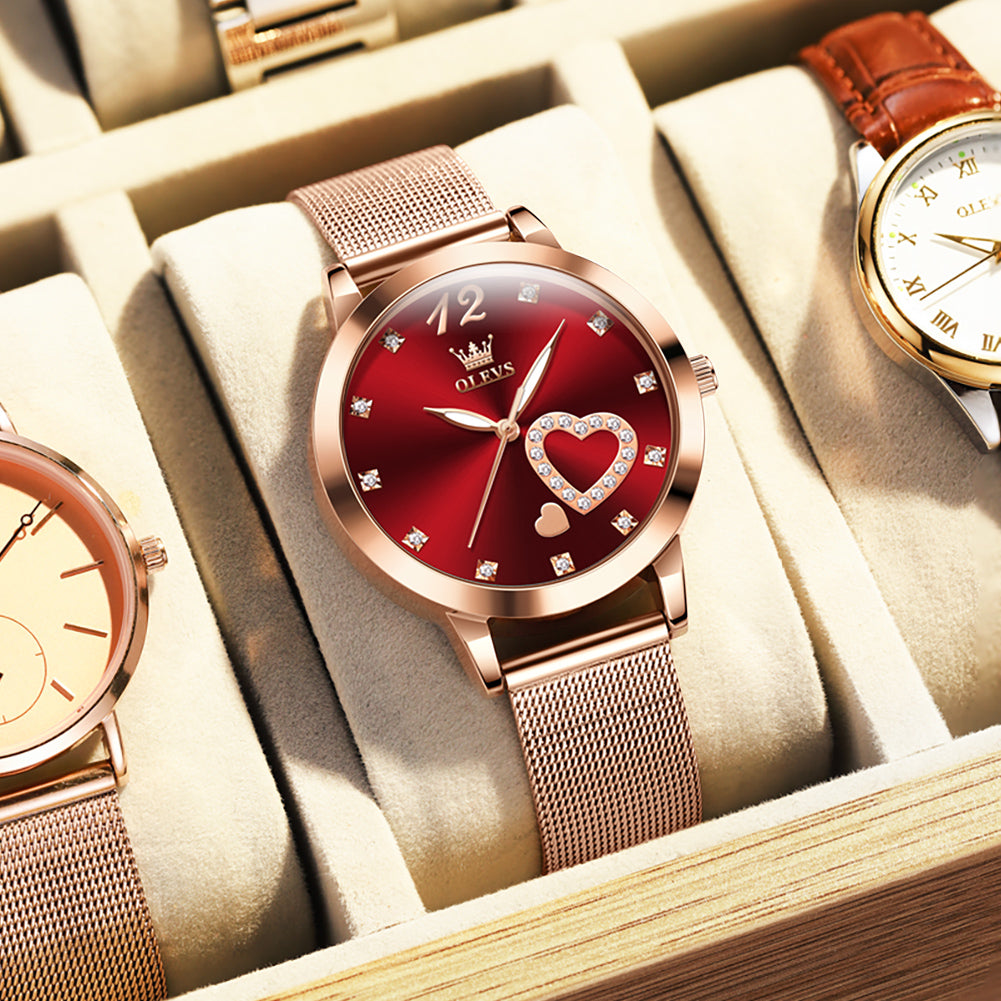 OLEVS Watches for Woman 5189 Red