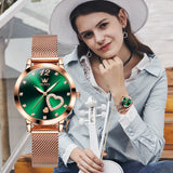OLEVS Watches for Woman 5189 Rose Green DW