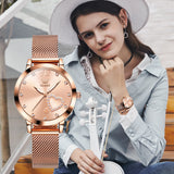 OLEVS Watches for Woman 5189 Rose Pink DW