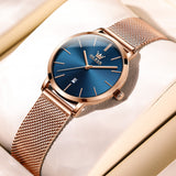 OLEVS Watches for Woman 5869 Rose Blue DW
