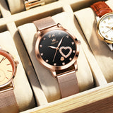 OLEVS Watches for Woman 5189 Rose Black