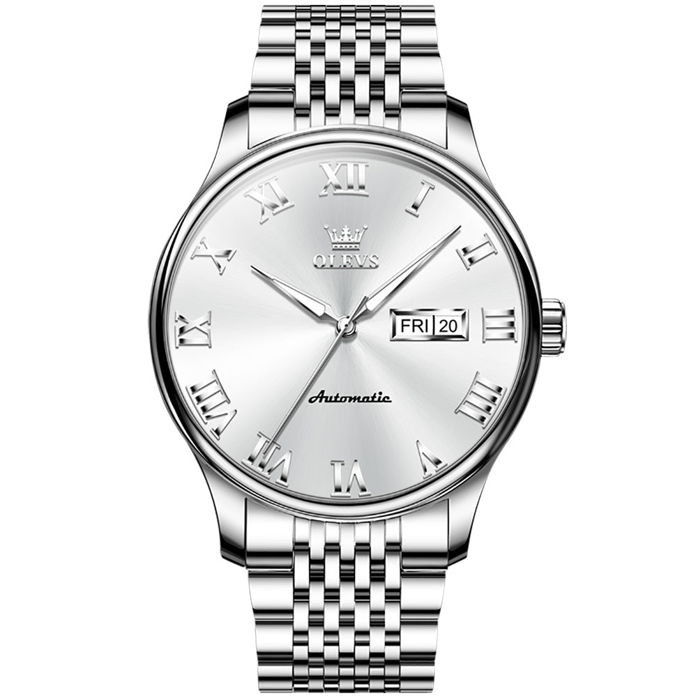 Silver Strap - White Dial Silver Trimr