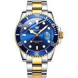 Two Tone Strap - Blue Dial Gold Trim