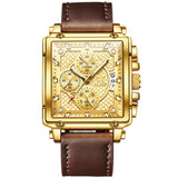 Brown Strap - Full Gold Dial