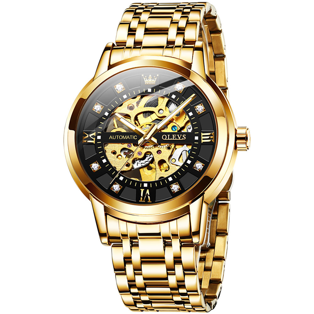 Gold Strap - Black Dial Gold Trim