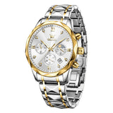 OLEVS Watches for Man 2730 Golden White