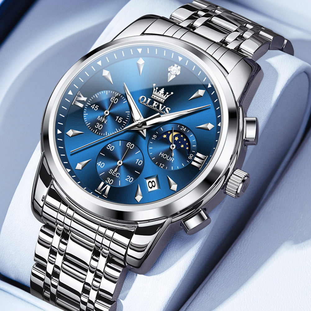 OLEVS Watches for Man 3639 Blue