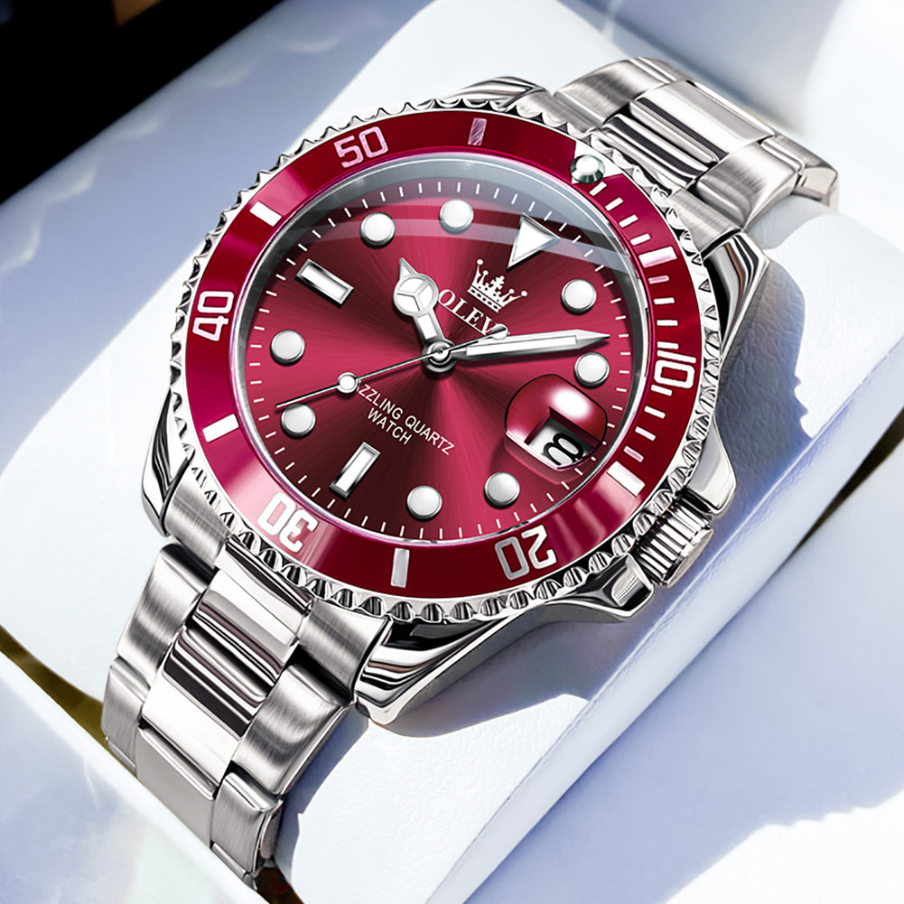 OLEVS Watches for Man 5885 Red