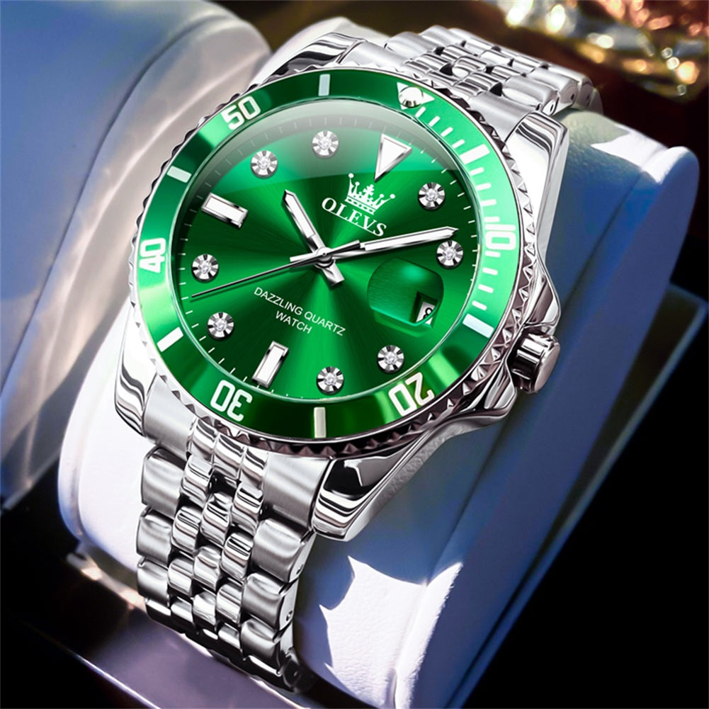 OLEVS Watches for Man 9809 Green