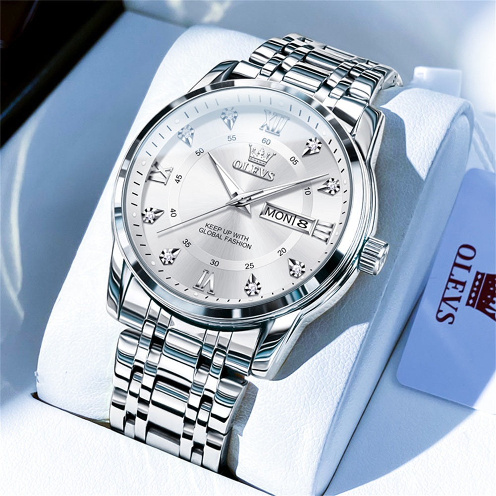 OLEVS Watches for Man 5513 White