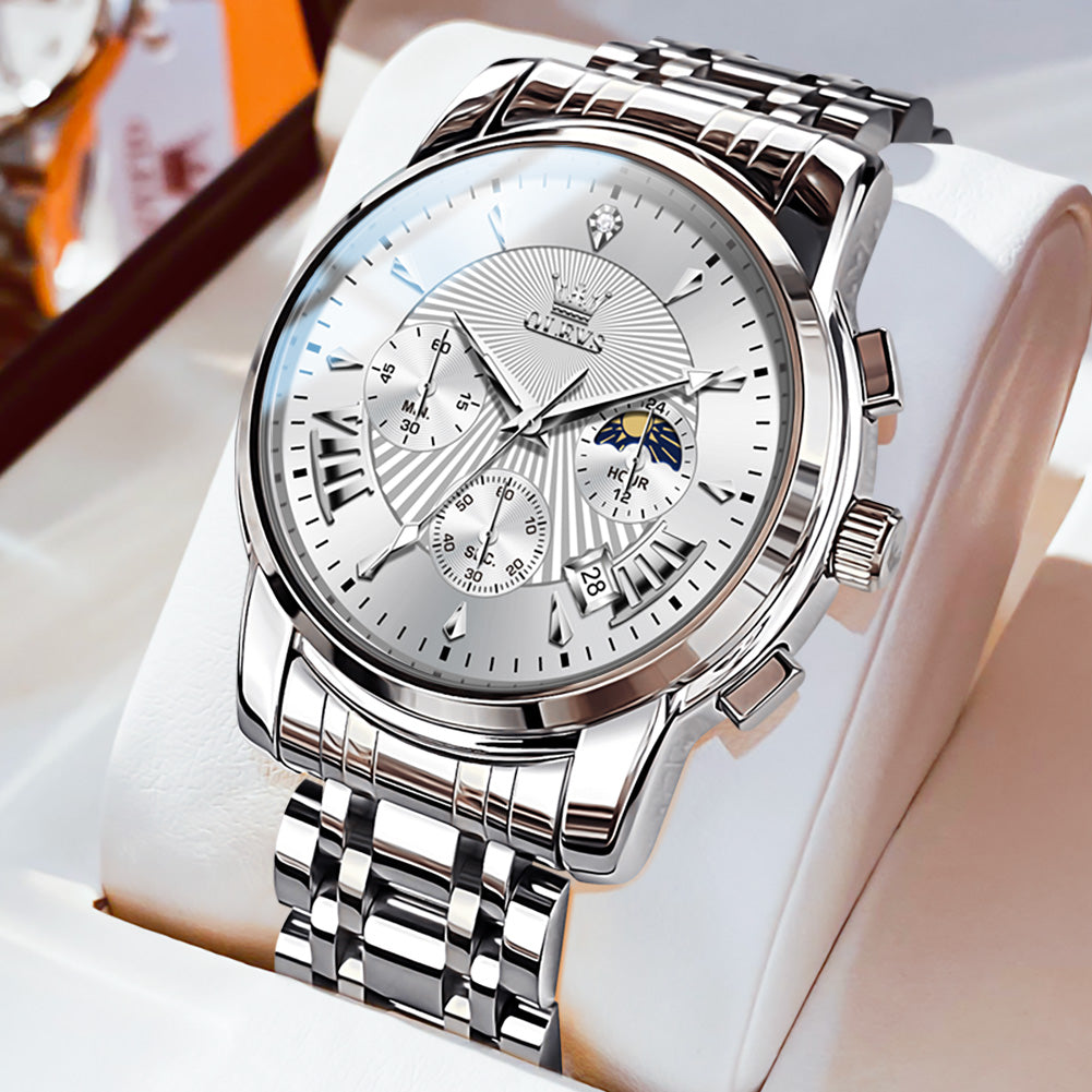 OLEVS Watches for Man 2892 White