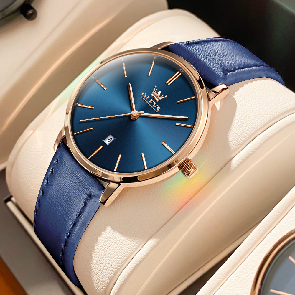 OLEVS Watches for Woman 5869 Rose Blue-PL