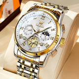 OLEVS Watches for Man 2859 Golden White