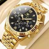 OLEVS Watches for Man 2932 Golden Black