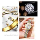 OLEVS Watches for Woman 3620 Golden White