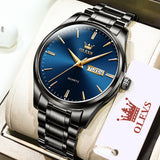 OLEVS Watches for Man 6898 Black Blue