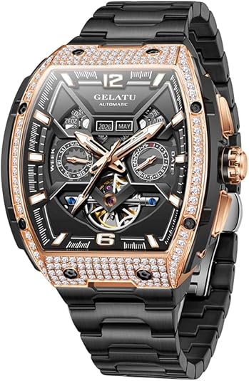 OLEVS Automatic Mens Watch, Self Winding, Stainless Steel, Watch for Men 6016