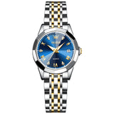 Two Tone Strap - Blue Dial Gold Trim