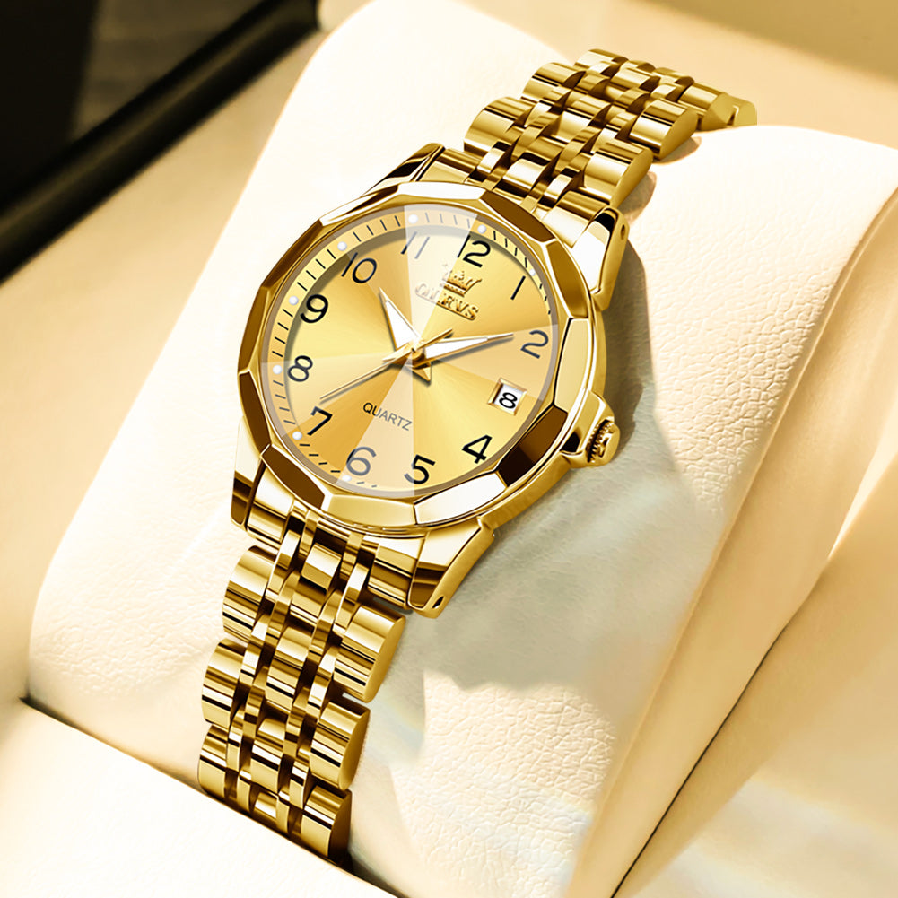 OLEVS Watches for Woman 9970 Golden
