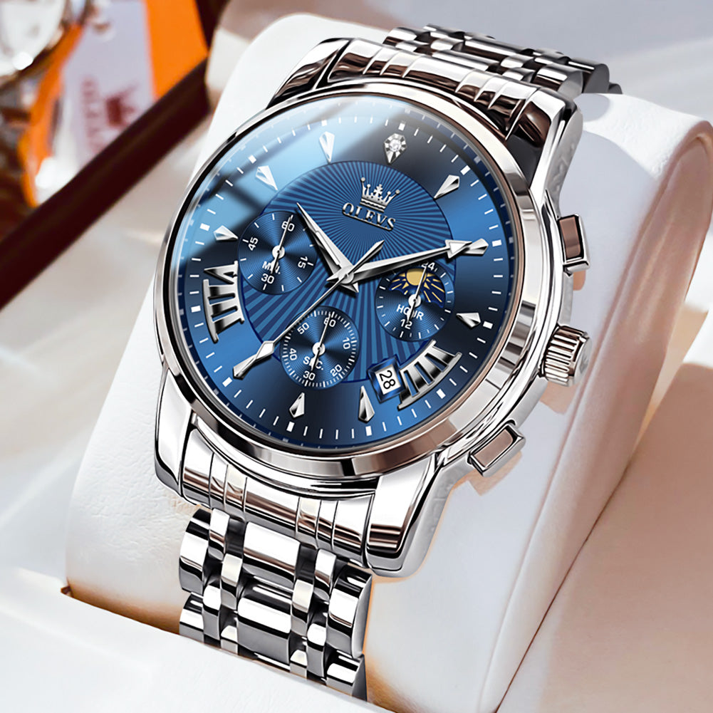 OLEVS Watches for Man 2892 Blue
