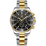 Two Tone Strap - Black Dial Gold Trim