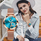 OLEVS Watches for Woman 5189 Rose Blue DW