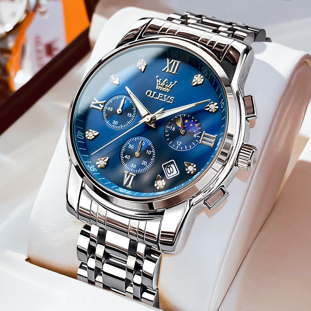 OLEVS Watches for Man 2858 Blue