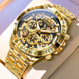 OLEVS Watches for Man 9913 Golden Black