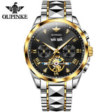 OUPINKE 3240 Self Winding Black Watches for Men Luxury Business Dress Mens Watch Reloj Para Hombre