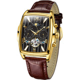 Brown Strap - Black Dial Gold Trim