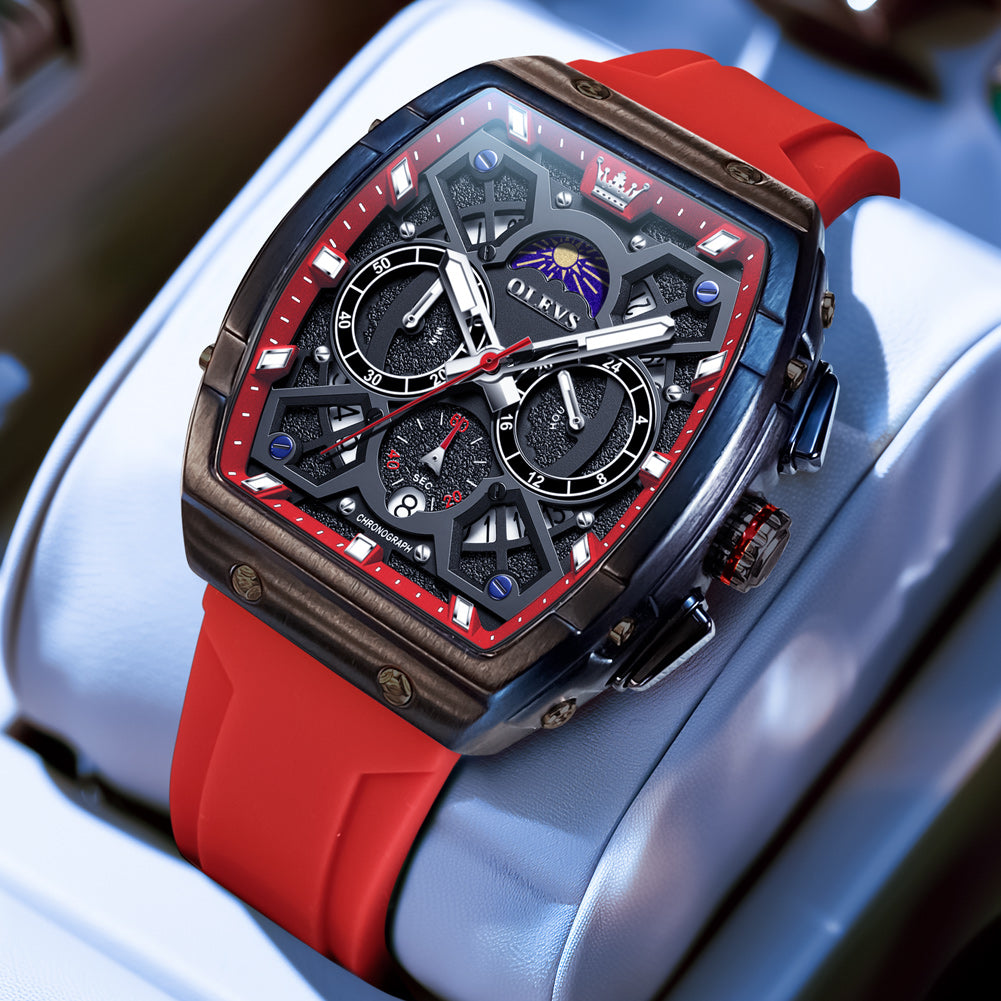 OLEVS Watches for Man 2942 Red