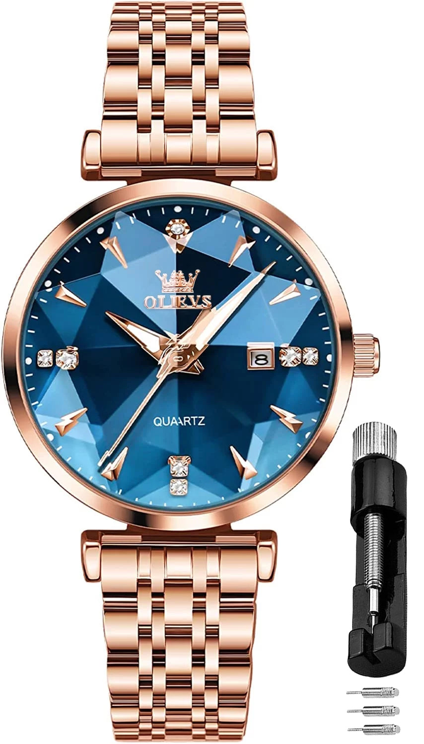 OLEVS Watches for Woman 5536 Rose Blue