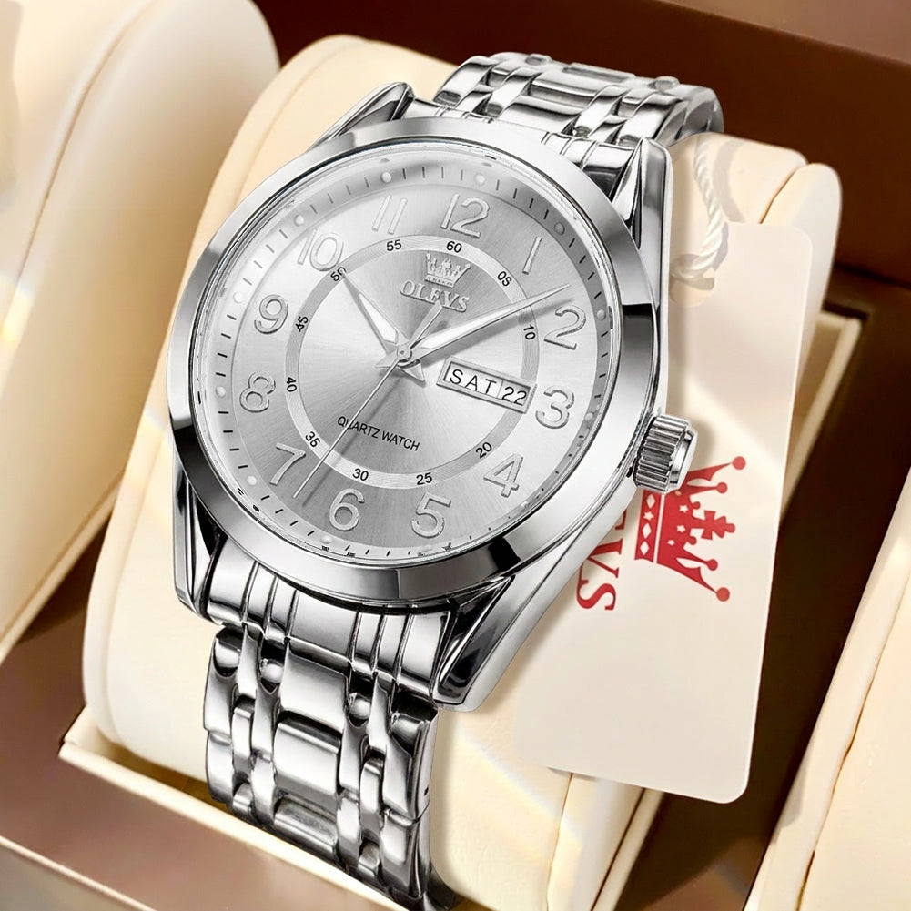 OLEVS Watches for Man 3666 White