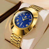 OLEVS Watches for Woman 7008 Golden Blue