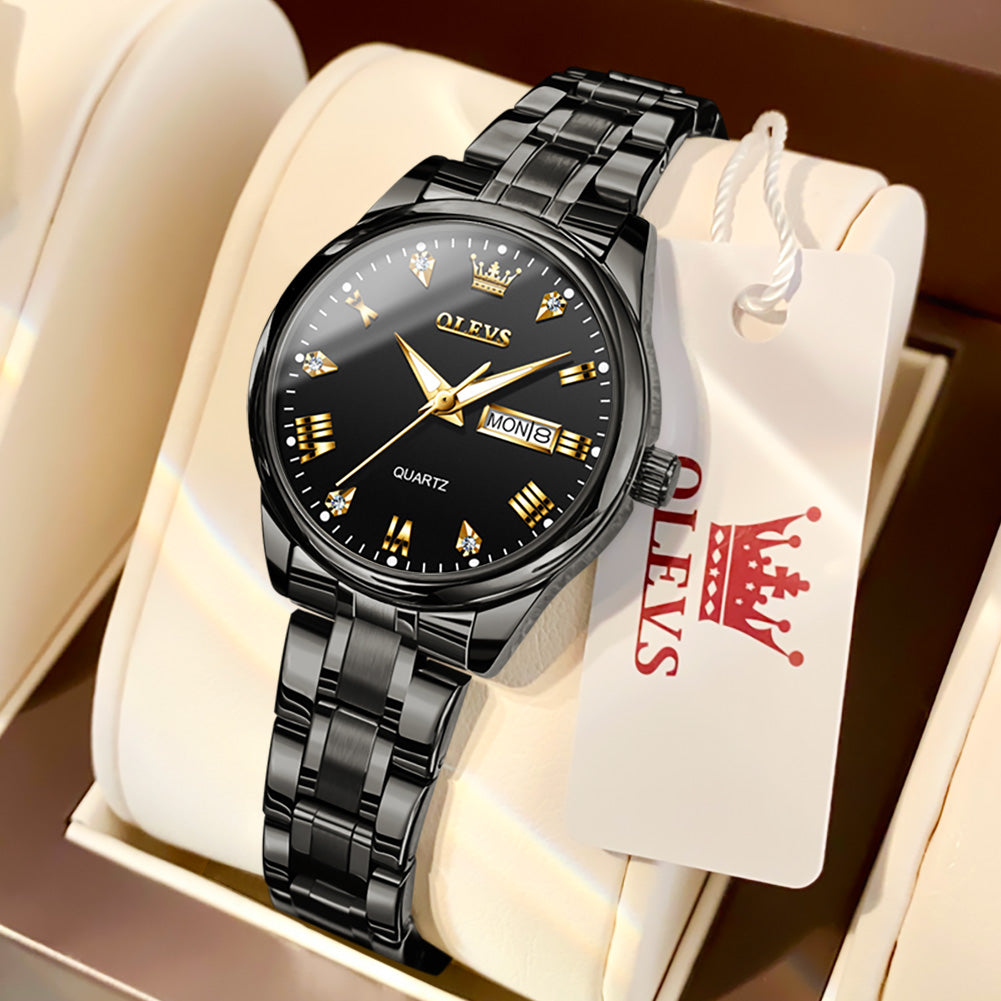 OLEVS Watches for Woman 5563 All Black