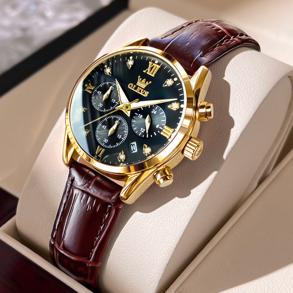 OLEVS Watches for Woman 5532 Golden Black