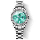 Silver Strap - Cyan-blue Dial Silver Trim