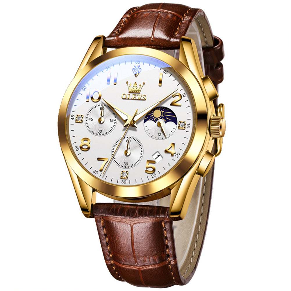 Gold Strap - White Dial Gold Trim