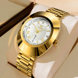 OLEVS Watches for Woman 7008 Golden White