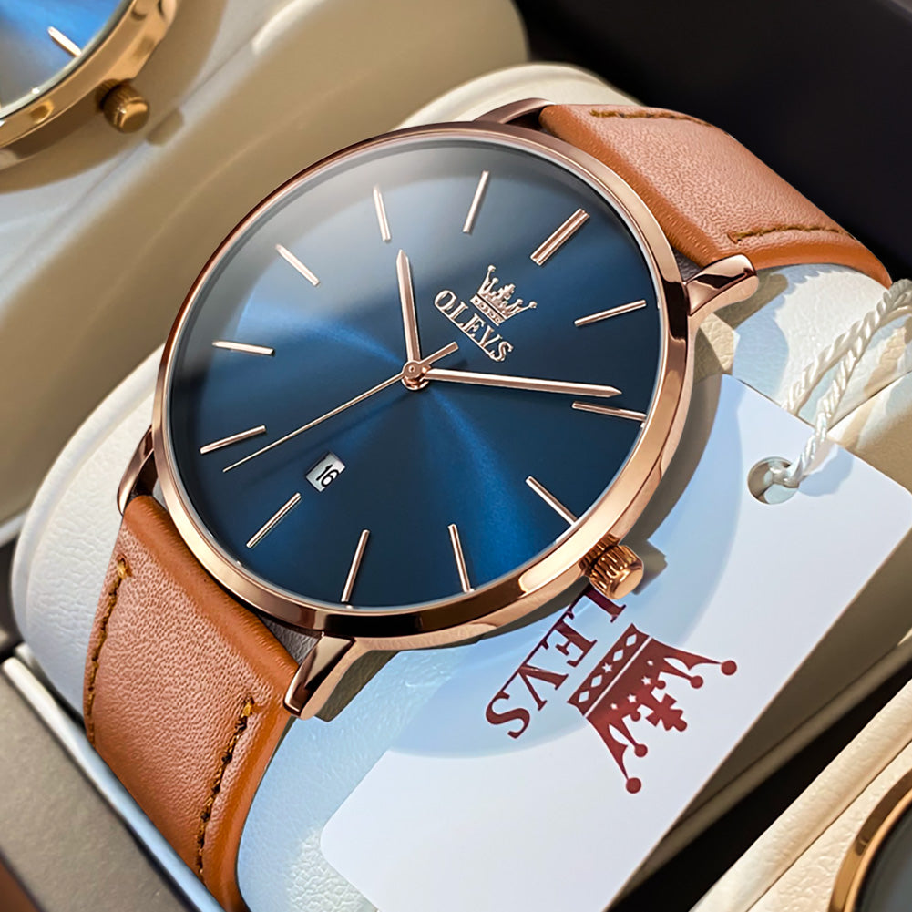 OLEVS Watches for Man 5869 RoseBlue-Y